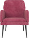 VDXL Fauteuil 62x79x79 cm fluweel wijnrood