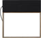 Atmooz - Tafellamp Umbra - zwart - Slaapkamer / Woonkamer - Industrieel - Zwarte Buitenkant - Gouden Binnenkant - Hoogte 35cm - Metaal