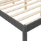 vidaXL - Seniorenbed - massief - grenenhout - grijs - 120x200 - cm