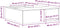 vidaXL - Tuhaard - met - Houtopslag - 100x100x30 - cm - Weerbestendig - Staal
