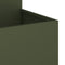 vidaXL - Tuinplantbak - 100x100x60 - cm - Olijfgroen - Staal