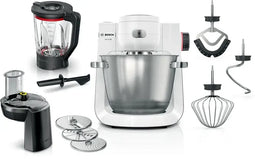 Bosch Serie | 6 - Keukenmachine 1600 W - 5,5 L RVS kom - Wit