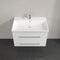 Villeroy & Boch Avento - Wastafelonderkast 760x520x447 - 2 lades - Crystal White