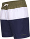 Pierre Cardin Blocked Swim Short - Heren Zwembroek - Polyester - Groen Wit Marineblauw - Maat XL