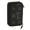 Dubbele etui Transformers Zwart 12.5 x 19.5 x 4 cm (28 Onderdelen)