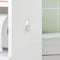 SoBuy FRG177-II-W - Toiletkast - 2-in-1 ontwerp met toiletrolhouder - Wit 20x18x95cm