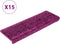 vidaXL - Trapmatten - 15 - st - 65x21x4 - cm - paars