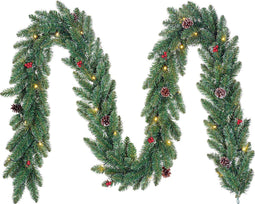 Black Box Trees Creston - Guirlande met Decoratie en Verlichting - 30 LED lampjes - Groen