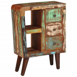 vidaXL - Dressoir - 55x30x80 - cm - massief - gerecycled - hout