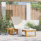 vidaXL - Ligbed - met - Tafel - van - Massief - Acaciahout