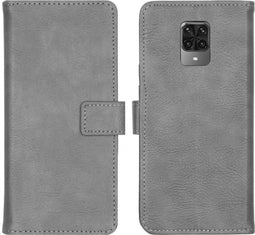 iMoshion Hoesje Geschikt voor Xiaomi Redmi Note 9 Pro / Redmi Note 9S Hoesje Met Pasjeshouder - iMoshion Luxe Bookcase - Grijs
