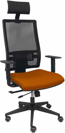 Bureaustoel met hoofdsteun P&C Horna Traslack bali Bruin