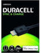 Duracell USB5022A - USB naar Lightning-kabel - 2m 5V/3A 480 Mbps - Zwart