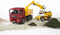 Bruder 2751 - MAN vrachtwagen - Liebherr kraan - Geel Wit Rood