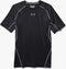 Under Armour HeatGear® Armour Compression Shirt Heren - Korte Mouw - UPF 30+ - Zwart (M)
