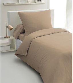 Home Linge Passion - Dekbedovertrekset 2-delig - Microvezel 82 g - 140 x 200 cm - Beige (2 stuks)