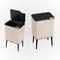 AKSA Home® Touch Bin Prullenbak – Vuilnisbak - Prullenbak afvalscheiding - Afvalscheidingprullenbakken - Afvalbak - 36L - Beige