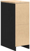 vidaXL - Garagekast - 30x51x85 - cm - massief - grenenhout - zwart