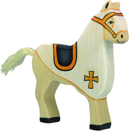 Holztiger Sprookjes En Ridders: Paard Wit (17 Cm)