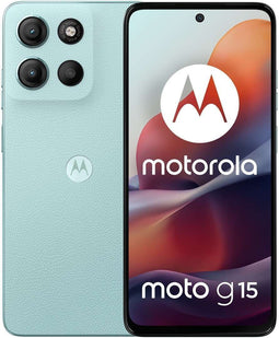 Motorola moto g15 - Smartphone - 17,1 cm (6.72") Dual SIM Android 15 4G 8 GB 128 GB 5200 mAh Blauw