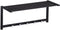 Wandkapstok - 5 haken - met plank - zwart - 28 x 65 x 25 cm