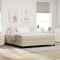 vidaXL - Boxspringbed - Lichtgroen - Grijs - Super - King - Corduroy - Stof
