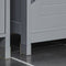 SoBuy FRG128-SG - Wastafelonderkast - 2 Schuifdeuren 1 Open Plank - Grijs 60x60x30cm