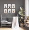 Dieren kinderkamer posters - 6 Posters - A4 21x30 cm - Stevig papier - Safari (6 stuks)