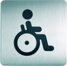 Durable - Infobord pictogram 4959 vierkant WC invalide 150mm