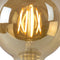 Lucide G95 - Filament lamp - Dimbaar - Ø 9,5 cm - E27 - 5W 2700K - Amber