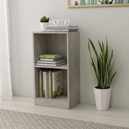 vidaXL Boekenkast 40x24x75 cm spaanplaat betongrijs