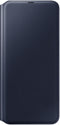 Samsung Galaxy A70 - Flip Wallet - Zacht leer-look met opbergvak - Zwart