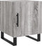 vidaXL - Nachtkastje - 40x40x50 - cm - bewerkt - hout - grijs - sonoma - eikenkleurig