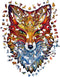 UNIDRAGON Houten Puzzel Voor Volwassenen Dier - Vurige Vos - 700 stukjes - Royal Size 41x60 cm