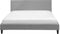 FITOU - Tweepersoonsbed - Lichtgrijs - 180 x 200 cm - Polyester