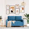 vidaXL - Tweezitsbank - 120 - cm - fluweel - blauw