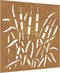 vidaXL - Wanddecoratie - tuin - grasontwerp - 55x55 - cm - cortenstaal