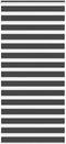 vidaXL - Zebra - rolgordijn - 100x200 - cm - stofbreedte - 95,9 - cm - zwart