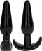 No. 80 - 4-Piece Butt Plug Set - Black