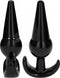 No. 80 - 4-Piece Butt Plug Set - Black