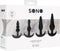 No. 80 - 4-Piece Butt Plug Set - Black