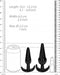 No. 80 - 4-Piece Butt Plug Set - Black