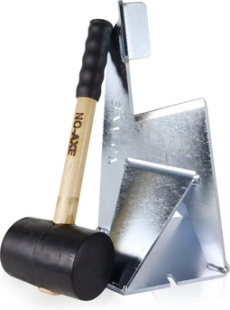 NO-AXE HOUTKLOVER | GEGALVANISEERD STAAL | SET MET HAMER | GEGALVANISEERD | HOUTSPLIJTER | HOUTSPLITTER | HOUTKLIEVER | SPLIJTWIG | KLOOFWIG
