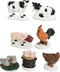 NO DISPONIBLE 72418 Blister mit 7 tierischen Figuren aus Polyresingranja, bunt