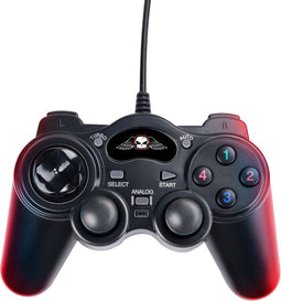 No Fear Gaming Controller - USB A - 1,5 M Kabel - Plug & Play - Controller Instelbaar - Zwart
