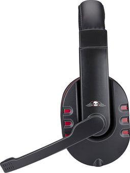 No Fear Gaming Headset - 1.5 M Kabel - 40 MM Drivers - Opvouwbare Microfoon - Over-Ear Ontwerp - Stevig en Comfortabel - Zwart/Rood