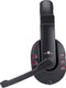 No Fear Gaming Headset - 1.5 M Kabel - 40 MM Drivers - Opvouwbare Microfoon - Over-Ear Ontwerp - Stevig en Comfortabel - Zwart/Rood