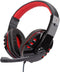 No Fear Gaming Headset - 1.5 M Kabel - 40 MM Drivers - Opvouwbare Microfoon - Over-Ear Ontwerp - Stevig en Comfortabel - Zwart/Rood