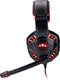 No Fear Gaming Headset - Incl. LED Verlichting - 1.5 M Kabel - Koptelefoon met Microfoon - Over-Ear Ontwerp - Stevig en Comfortabel - Zwart/Rood