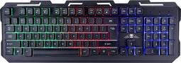 No Fear Gaming Toetsenbord - QWERTY - 104 Membraan Toetsen - RGB LED-Verlichting - 1.5M Kabel met USB 2.0 - Zwart